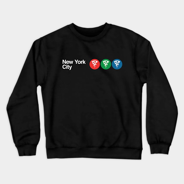 New York City Pizza T-Shirt Crewneck Sweatshirt by Kings83